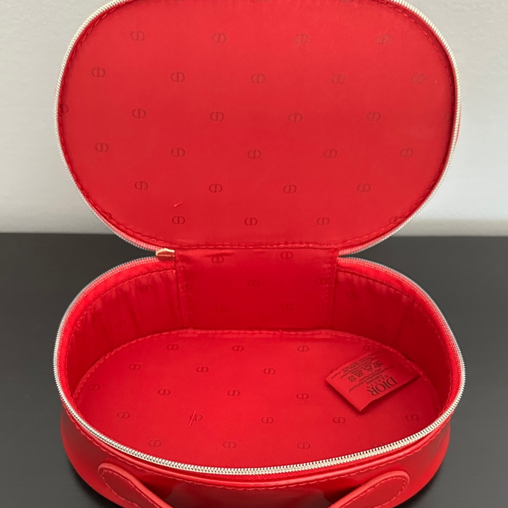 Dior Glossy Red Small Cosmetic Case - Picture 4 of 5